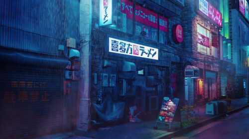 Neon Street Wallpapers Free Download