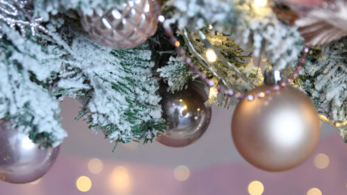 Balls, Garland, Snow Wallpapers Free Download