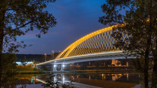 Bridge, Lights, Branches, Wallpapers Free Download