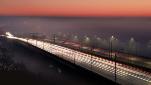 Bridge, Road, Fog Wallpapers Free Download