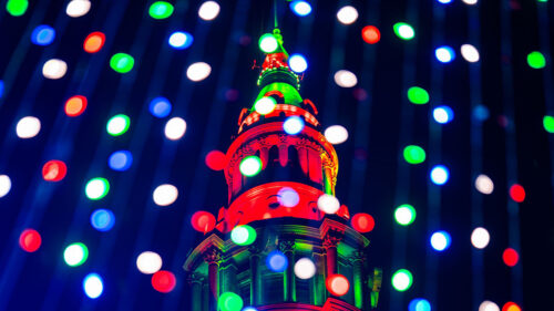 Building, Lights, Glare Wallpapers Free Download