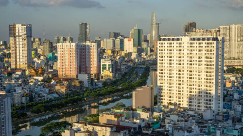 Buildings, River, City Wallpapers Free Download