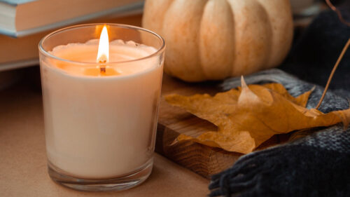 Candle, Pumpkin, Leaf, Wallpapers Free Download