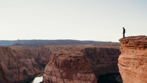 Canyon, Cliff, Man, Wallpapers Free Download