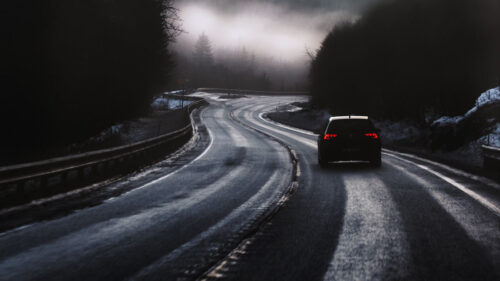 Car, Road, Fog, Wallpapers Free Download