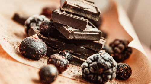 Chocolate, Blackberries, Blueberries, Wallpapers Free Download For Your Device