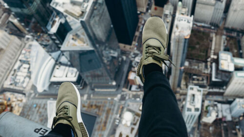 City, Aerial, View, Legs, Wallpapers Free Download For Windows & iOS