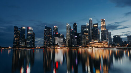 City, Buildings, Water, Wallpapers Free Download For Windows & iOS