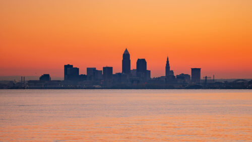 City, Lake, Sunset, Wallpapers Free Download For Windows & iOS