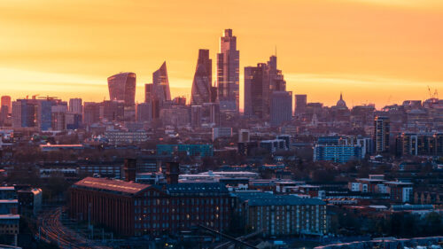 City, Sunset, Aerial, View, Wallpapers Free Download For Windows & iOS