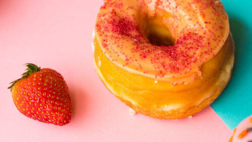 Donut, Strawberry, Berries, Wallpapers Free Download For Desktop