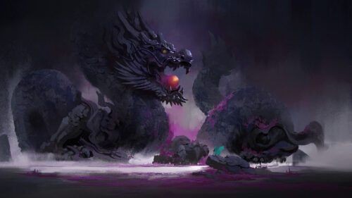 Dragon, Statue, Traveler, Wallpapers Free Download For Desktop