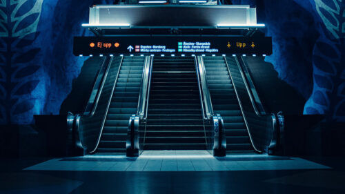 Escalator, Tunnel, Subway, Wallpapers Free Download For Desktop