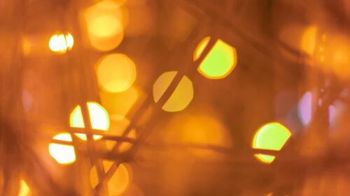 Garland, Glare, Bokeh, HD Wallpapers Free Download