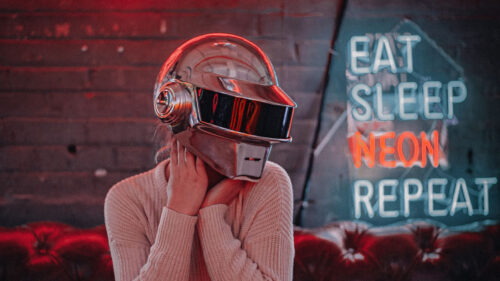 Girl, Helmet, CyberPunk, HD Wallpapers Free Download