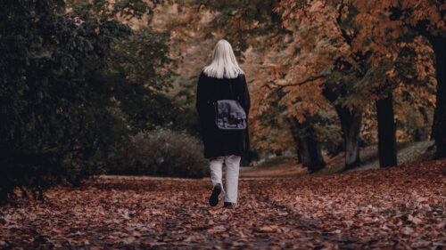 Girl, alone, Autumn HD Wallpapers Free Download