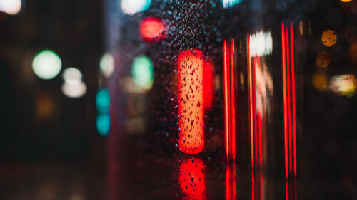 Glass, Drops, Neon, HD Wallpapers Free Download