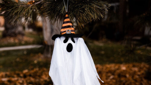 Halloween, Ghost, Hat, HD Wallpapers Free Download