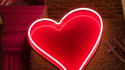 Heart, Neon, Light, Wallpapers Free Download