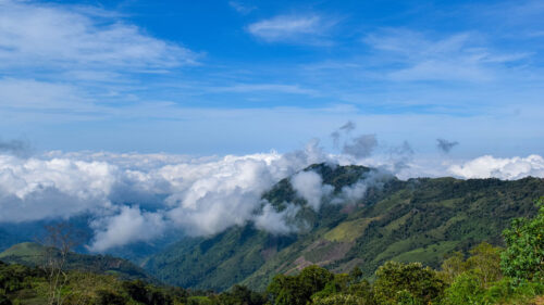 Hill, Slope, Clouds Wallpapers Free Download