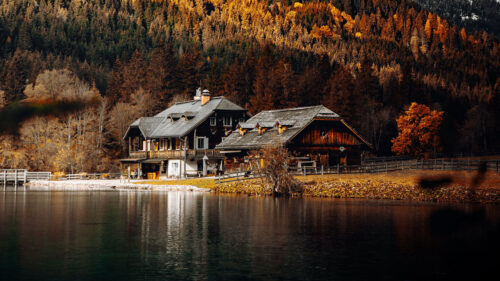 House, Lake, Forest Wallpapers Free Download