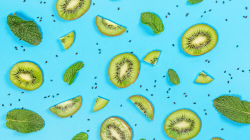 Kiwi, Slices, Mint Wallpapers Free Download