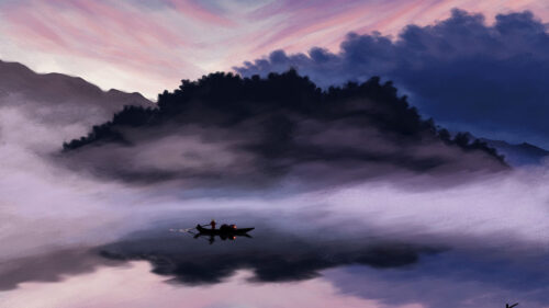 Lake, Boat, Man Wallpapers Free Download