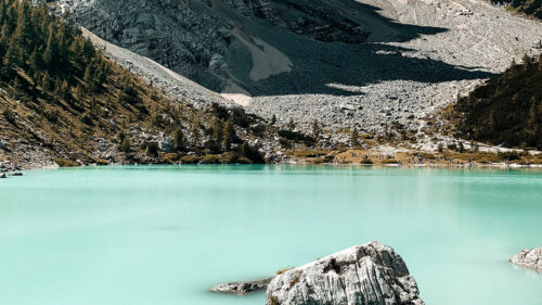 Lake, Mountain, Rocks Wallpapers Free Download