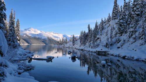 Lake, Snow, Mountain Wallpapers Free Download