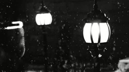 Lanterns, Snow, Light Wallpapers Free Download