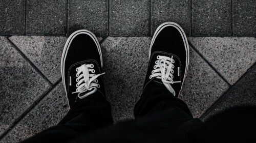Legs, Sneakers, Tiles Wallpapers Free Download