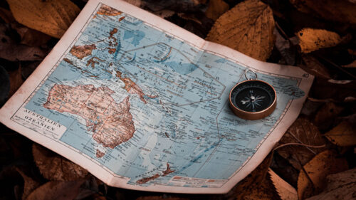 Map, Compass, Leaves, Wallpapers Download For Mobile