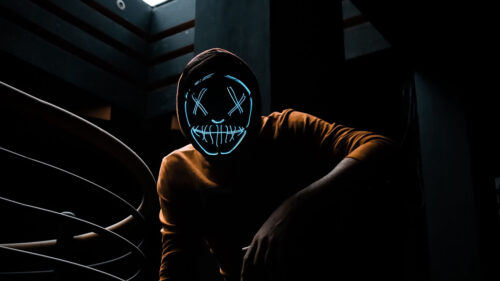 Mask, Neon, Hood, Wallpapers Download For Mobile