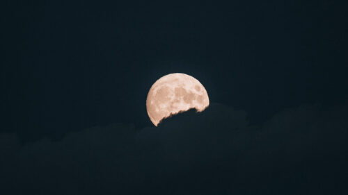 Moon, Clouds, Night, Wallpapers Download For Mobile