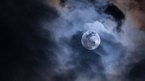 Moon, Clouds, Sky, Wallpapers Download For Mobile