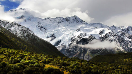 Mountain, Snow, Clouds, Wallpapers Download For Your Device