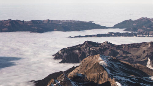 Mountains, Clouds, Snow Wallpapers Download For Your Device