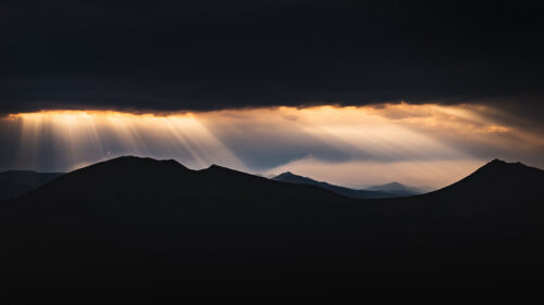 Mountains, Dusk, Rays Wallpapers Download For Your Device