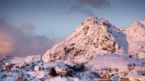 Mountains, House, Snow Wallpapers Download For Your Device