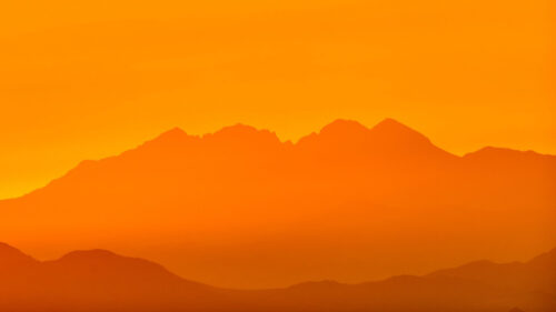 Mountains, Silhouette, Rocks Wallpapers Download