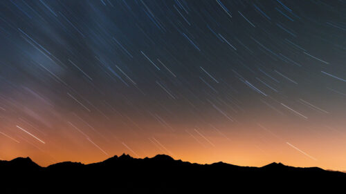 Mountains, Starry, Sky, Night, Wallpapers Download