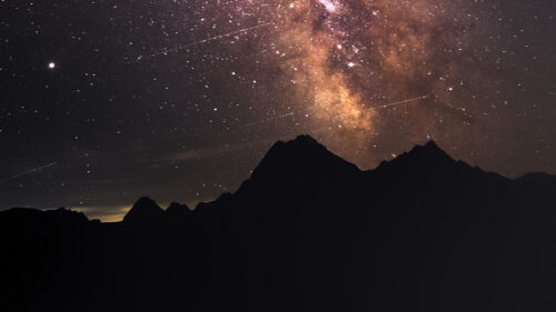 Mountains, Starry, Sky, Stars Wallpapers Download