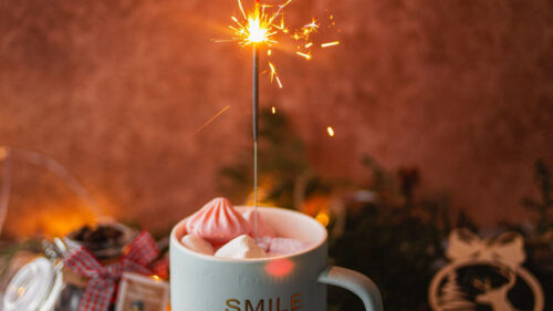 Mug, Marshmallow, Sparklers Wallpapers Free Download