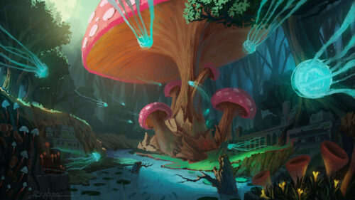 Mushrooms, Tree, Jellyfish Wallpapers Free Download