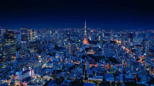 Night, City, Aerial, View, Buildings Wallpapers Free Download (2)
