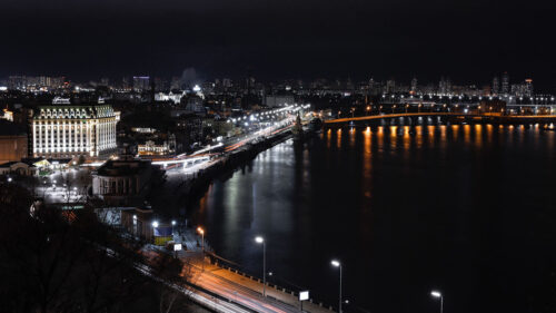 Night, City, Aerial, View, Buildings Wallpapers Free Download (3)