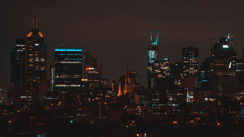 Night, City, Coast, Aerial, View Wallpapers Free Download (4)