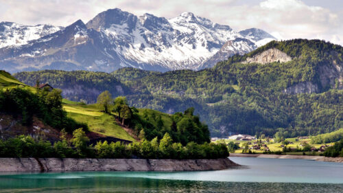River, Coast, Mountain, HD Wallpapers Free Download