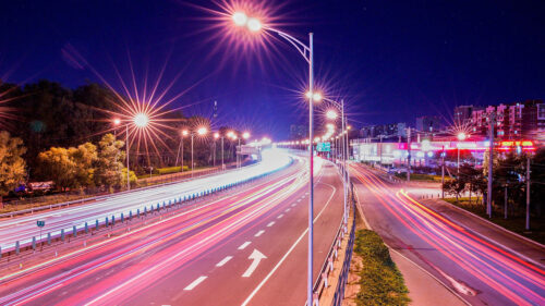 Road, Lights, Long, Exposure HD Wallpapers Free Download