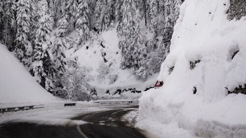 Road, Mountain, Snow HD Wallpapers Free Download